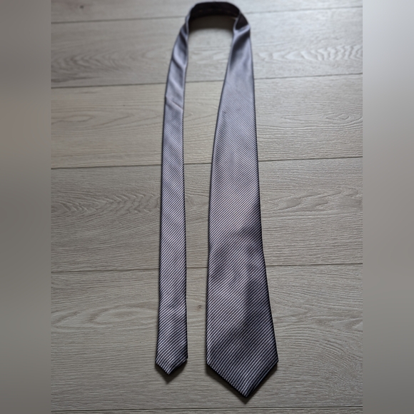 Blue and Brown Silk Biederman Tie - Picture 2 of 7
